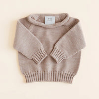 Hvid Trui Georgette 100% Merinowol