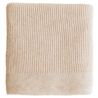 Hvid Wollen Deken Gaston - Soft Beige