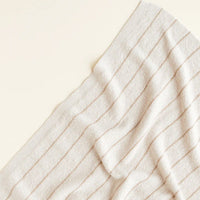 Hvid Wollen Deken Harry - Cream + Sand