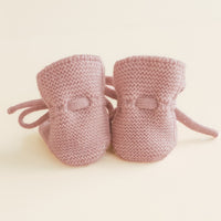 Hvid Baby Slofjes 100% Merinowol