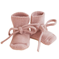Hvid Baby Slofjes 100% Merinowol