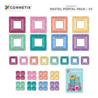 Connetix Pastel Portal Pack - magnetische tegels 48 stuks – productfoto