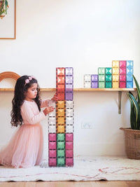 Connetix Rectangle Pack Pastel – magnetische tegels 24 stuks – productfoto