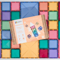 Connetix Square Pack Pastel – magnetische tegels 40 stuks – productfoto