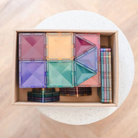 Connetix Starter Pack Pastel – magnetische tegels 64 stuks – productfoto