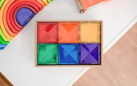 Connetix Vierkant Pack Rainbow – magnetische tegels 42 stuks – productfoto