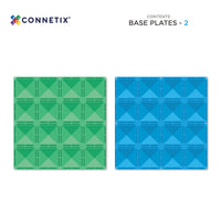 Connetix Bodemplaten Pack - Groen - Blauw – 2 stuks – productfoto