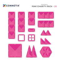 Connetix Charity Pack Pink - magnetische tegels 20 stuks – productfoto