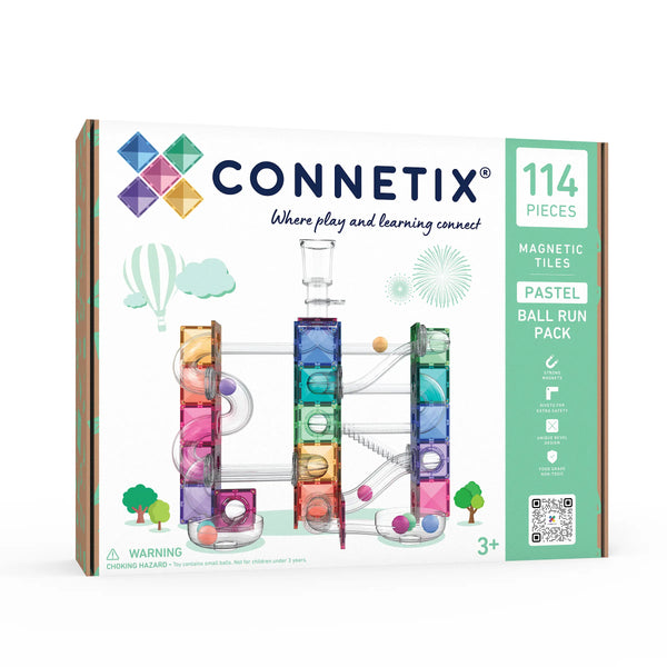 Connetix Ball Run Pack Pastel 114 stuks – productfoto