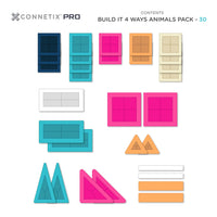 Connetix PRO Build It 4 Ways Animals Pack 30 stuks – afbeelding 7