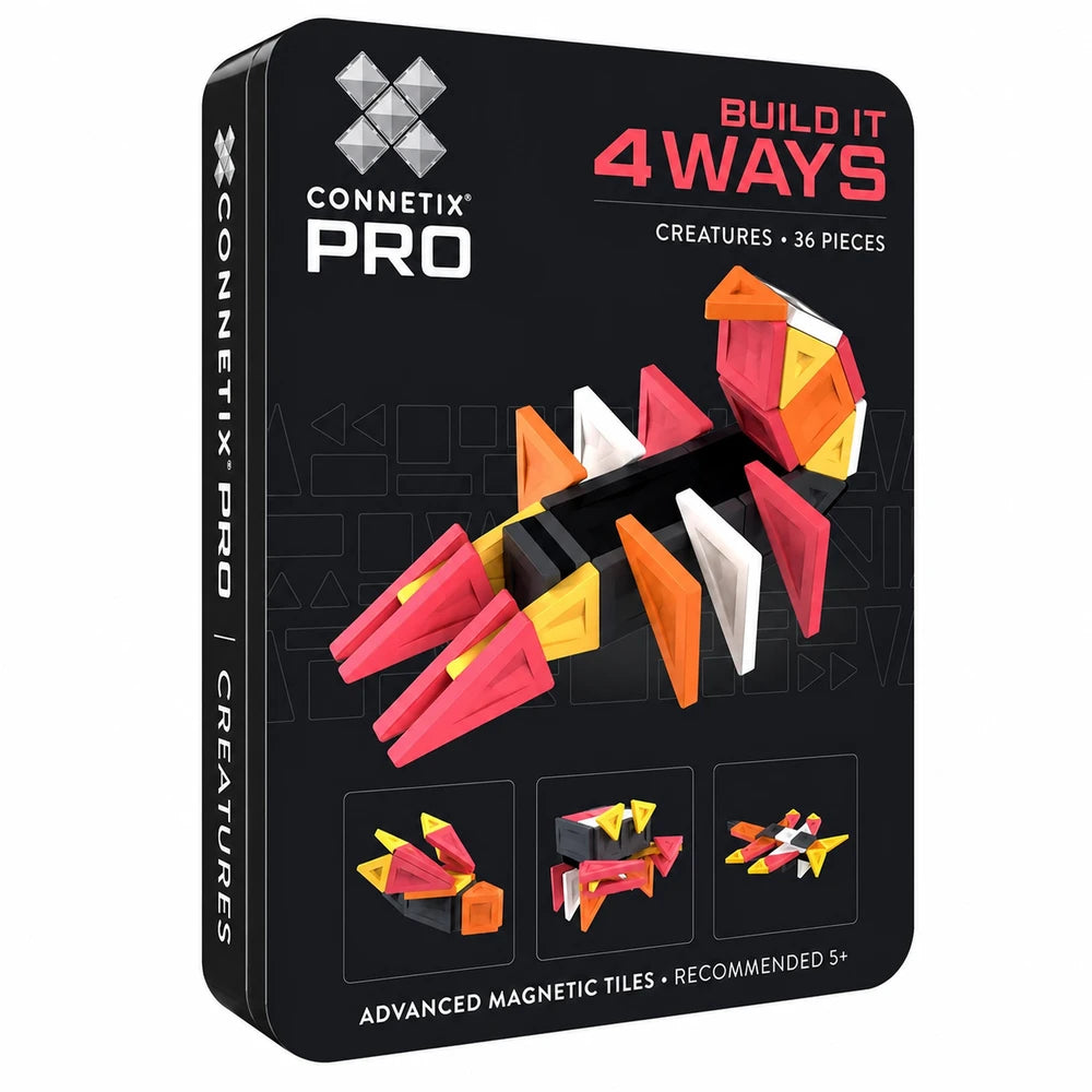 Connetix PRO Build It 4 Ways Creatures Pack – magnetische tegels 36 stuks – verpakking op witte achtergrond