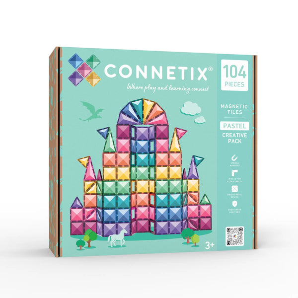 Connetix Creative Pack Pastel 104 stuks – productfoto