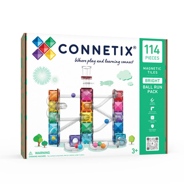 Connetix Ball Run Pack Bright 114 stuks – productfoto