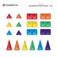 Connetix Mini Pack – magnetische tegels 24 stuks – productfoto