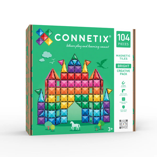Connetix Creative Pack Bright 104 stuks – productfoto