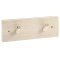 Iris Hantverk Wooden Coat Rack With 2 Hooks