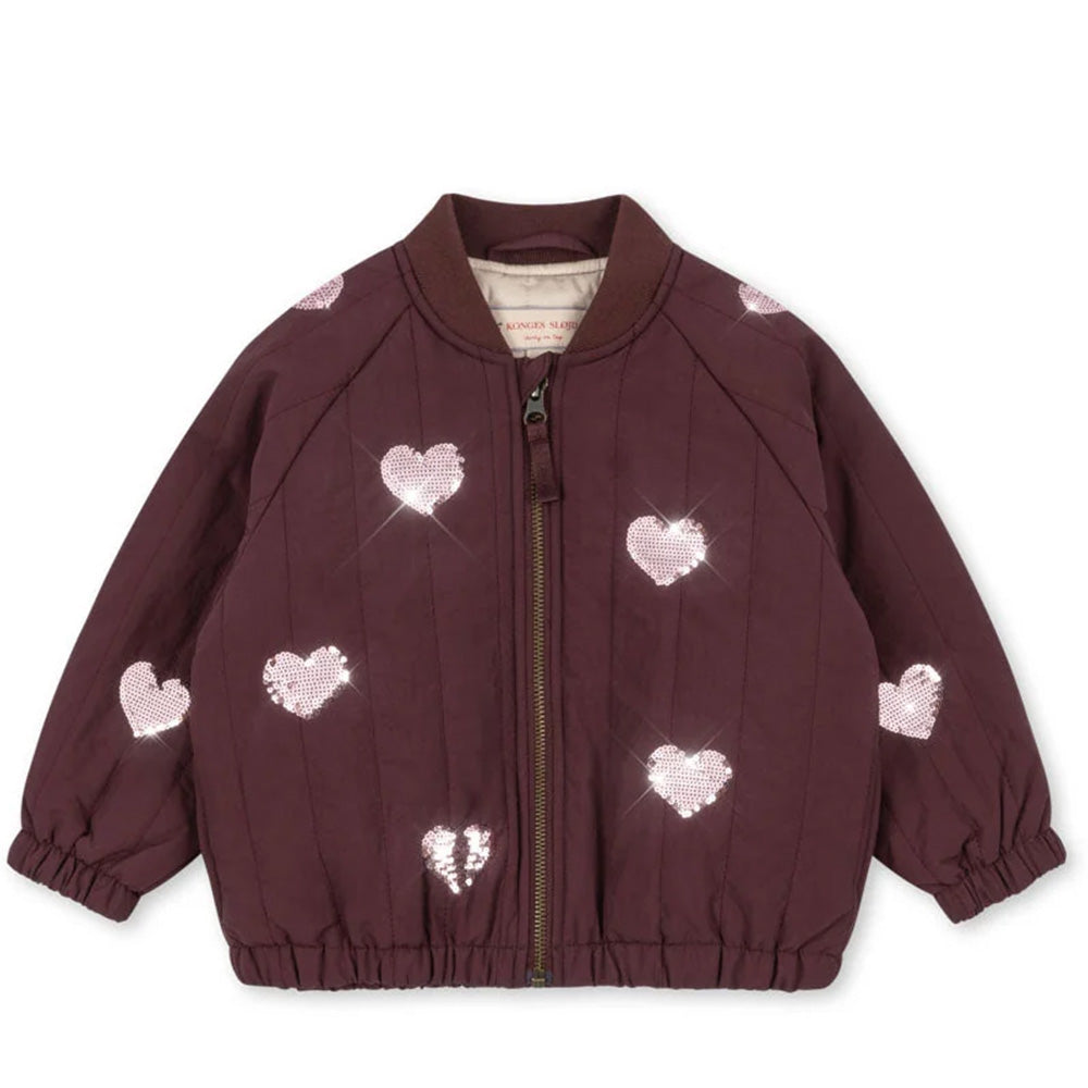 Konges Sløjd Juno Sequin Bomber Jasje - Decadent Chocolate