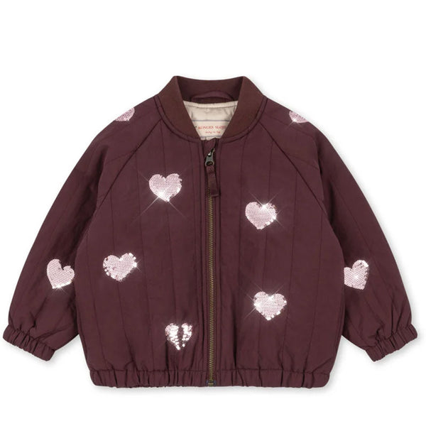 Konges Sløjd Juno Sequin Bomber Jasje - Decadent Chocolate