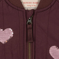 Konges Sløjd Juno Sequin Bomber Jasje - Decadent Chocolate