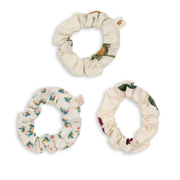 Konges Slojd Scrunchie 3 Pack / Small - Cherry Citron Fleur Konges Slojd