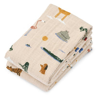Liewood Lewis Hydrofiele Doeken 65x65cm 2 Pack