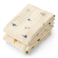 Liewood Lewis Hydrofiele Doeken 65x65cm 2 Pack