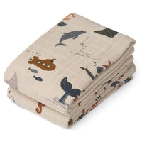 Liewood Lewis Hydrofiele Doeken 65x65cm 2 Pack