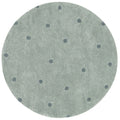 Lorena Canals Rond Vloerkleed Stippen - Sage