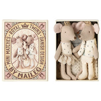 Maileg Royal Twins Kleine Broer en Zus in Luciferdoosje - 11cm