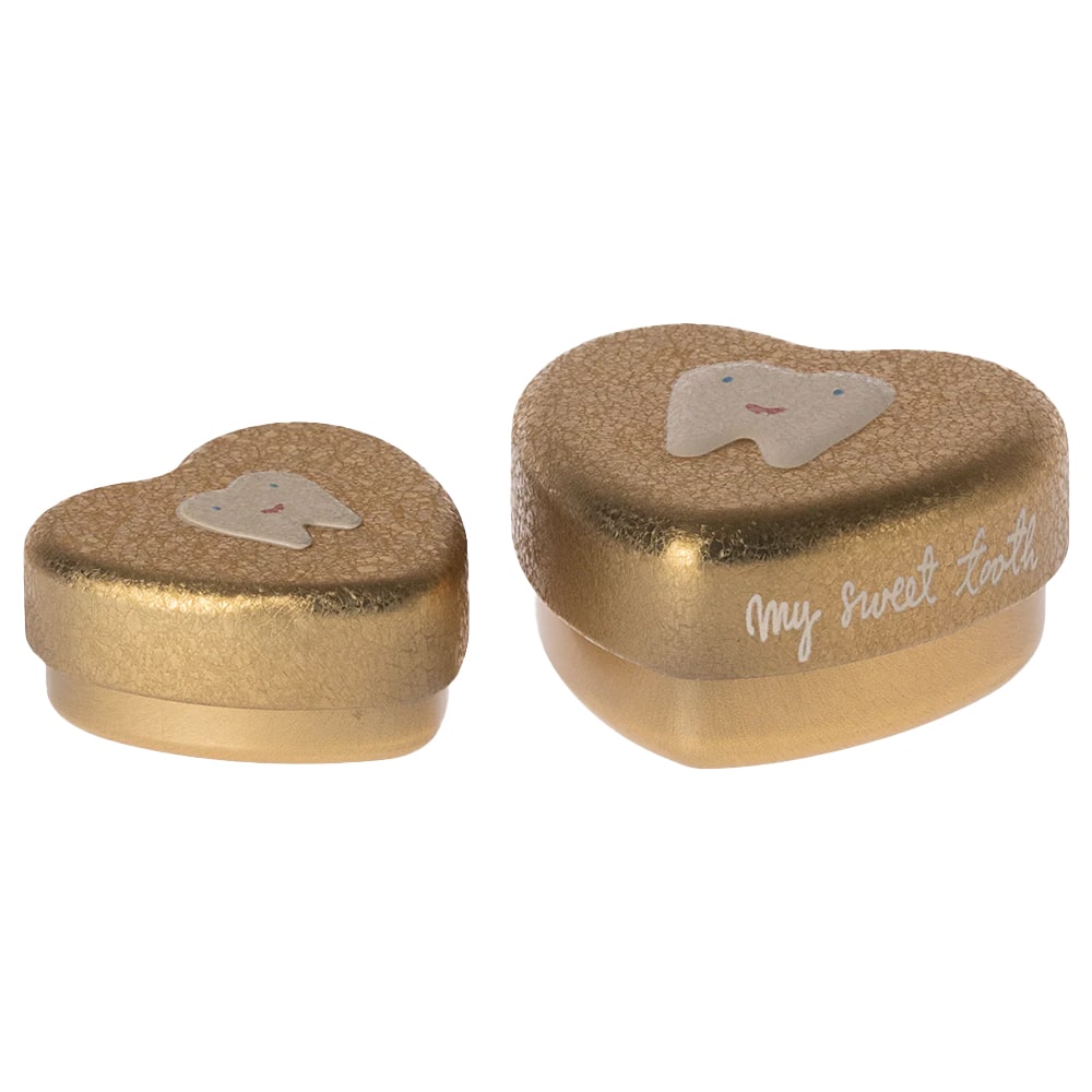 Maileg Tandendoosjes Goud - 2 Stuks