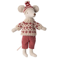Maileg Winter Muis Met Ski Set Moeder -15cm