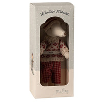 Maileg Winter Muis Met Ski Set Moeder -15cm