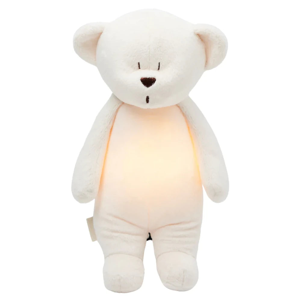 Moonie The Humming Bear 2.0 polyester in cream met verlicht buikje