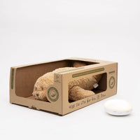 Moonie 2.0 Humming Zeehondje Seal - Hartslag, Licht & Smart Cry Detector - Cappuccino in de verpakking, met de module ernaast