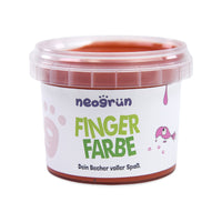 Neogrun Ecologische Vingerverf – Losse Potjes – Rood – productfoto 2 (50130-02)