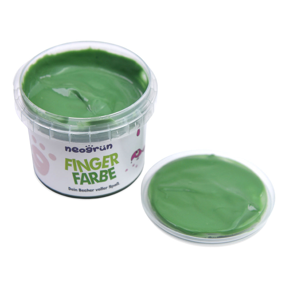 Neogrun Ecologische Vingerverf – Losse Potjes – Groen – productfoto 1 (50132-01)