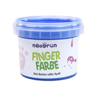Neogrun Ecologische Vingerverf – Losse Potjes – Blauw – productfoto 2 (50133-02)