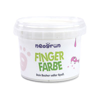 Neogrun Ecologische Vingerverf – Losse Potjes – Wit – productfoto 2 (50136-02)