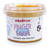 Neogrun Ecologische Vingerverf – Losse Potjes – Goud kristal – 90g – productfoto 2 (50141-02)