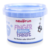Neogrun Ecologische Vingerverf – Losse Potjes – Saffier kristal – 90g – productfoto 2 (50143-02)