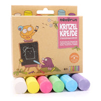 Neogrun Kritzelkreide Stoepkrijt – 6 Kleuren – productfoto 3 (60100-03)