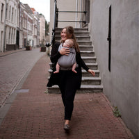 Pure Baby Love Draagzak Wrap en Go Baby - Dark Grey