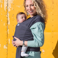 Pure Baby Love Rekbare Draagdoek Basics - Dark Grey