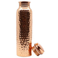 Puur Koperen Waterfles Gehamerd 1000ml