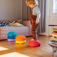 Stapelstein Blush Set Regenboog – een parcours van Original-stapstenen in de slaapkamer