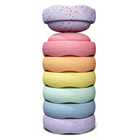 Stapelstein® Hidden Giants Mini Rainbow – 7-delige set – Pastel – volledig product