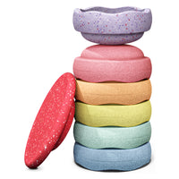 Stapelstein® Hidden Giants Rainbow – 7-delige set – Pastel – detail of gebruik 1