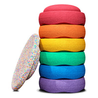 Stapelstein Special Set super confetti regenboog – uitgelijnde productfoto