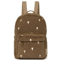 Studio Noos Rugtasje Met Voorvak - Brown Hearts Teddy Studio Noos