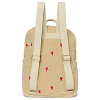 Studio Noos Rugtasje Met Voorvak - Ecru Hearts Teddy Studio Noos